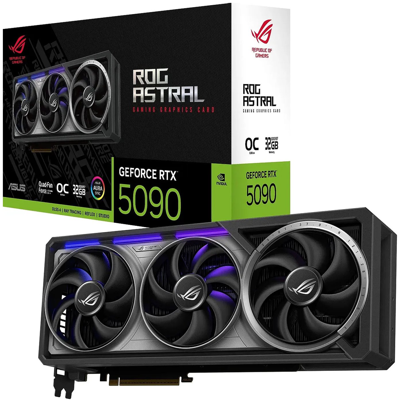 Изображение товара Видеокарта ASUS ROG STRIX RTX 5090 OC 32GB 8K GDDR7