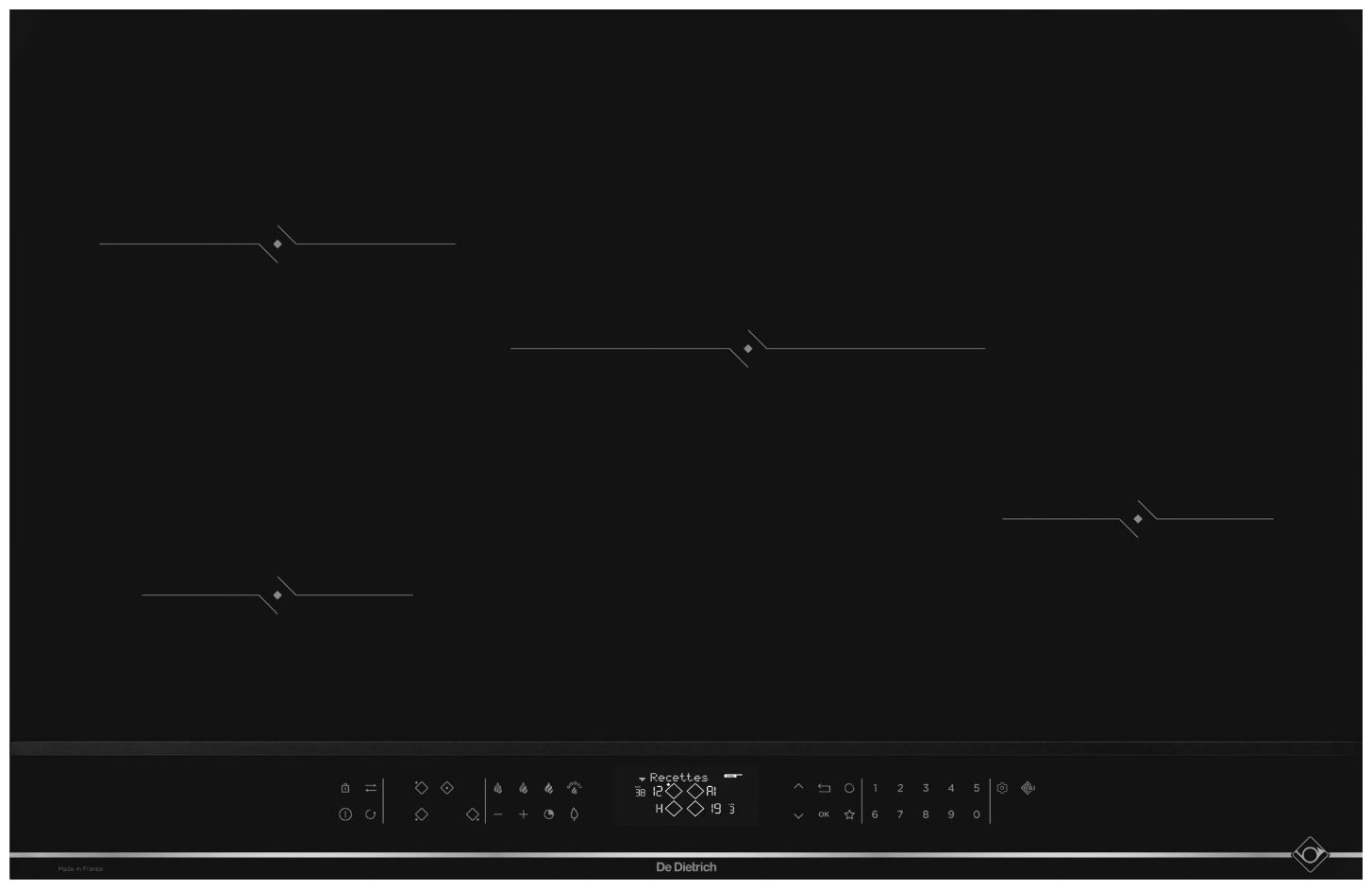 

Электрическая варочная панель De Dietrich DPI4820X, Черный
