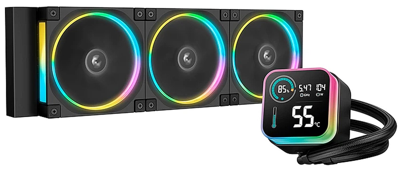 Изображение товара СЖО для процессоров Deepcool LQ360 Ultra ARGB (R-LQ360-BKASMC-G-1) Изображение товара СЖО для процессоров Deepcool LQ360 Ultra ARGB (R-LQ360-BKASMC-G-1)