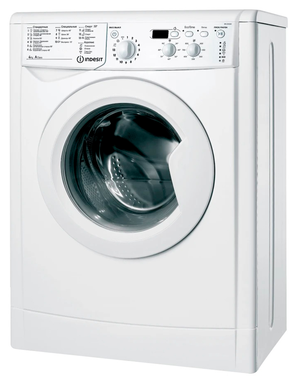 Стиральная машина Indesit IWUD 4085, отсрочка запуска, белый
