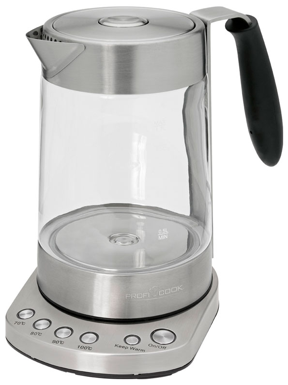 

Чайник электрический Profi Cook PC-WKS 1020 G, Нержавеющая сталь