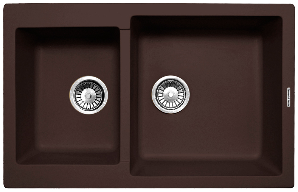 Изображение товара Кухонная мойка Zigmund & Shtain Rechteck 400.275 из искусственного гранита шоколадного цвета