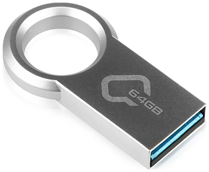 Флеш-накопитель QUMO UD 64GB Ring USB 3.0 usb флеш накопитель 10 шт металлический 512 мб 256 мб 128 мб 64 мб флеш накопитель usb 2 0 для пк mac ноутбука