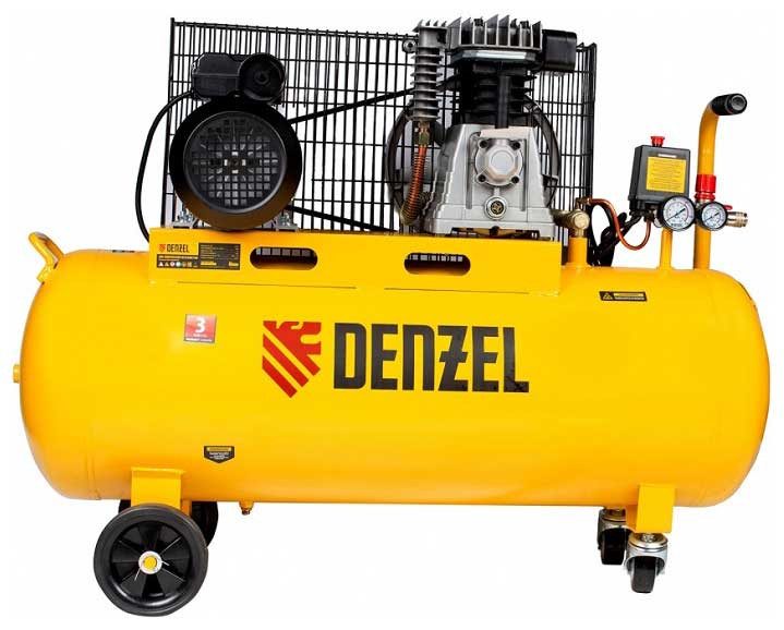 Компрессор Denzel 58114 BCI2300/100 компрессор воздушный denzel bci2300 50 230 в 2 3 квт 400 л мин поршневой ременный
