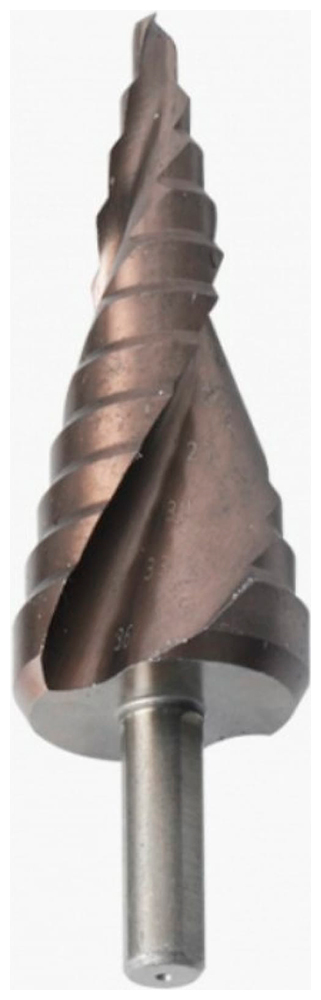 

Сверло ступенчатое по металлу Боекомплект B1055-S430 4-30мм шаг 2мм Р6М5 COBALT спираль