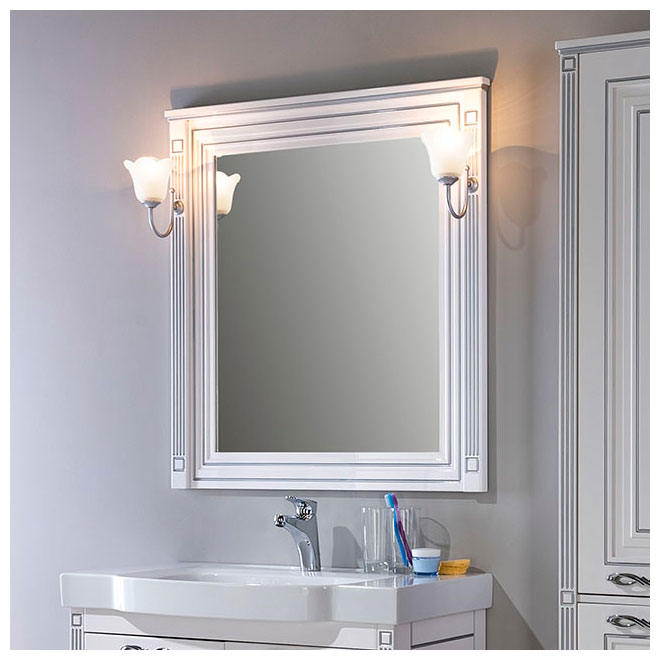 Изображение товара Зеркало Aquanet Паола 90 белый/серебро (00181769)