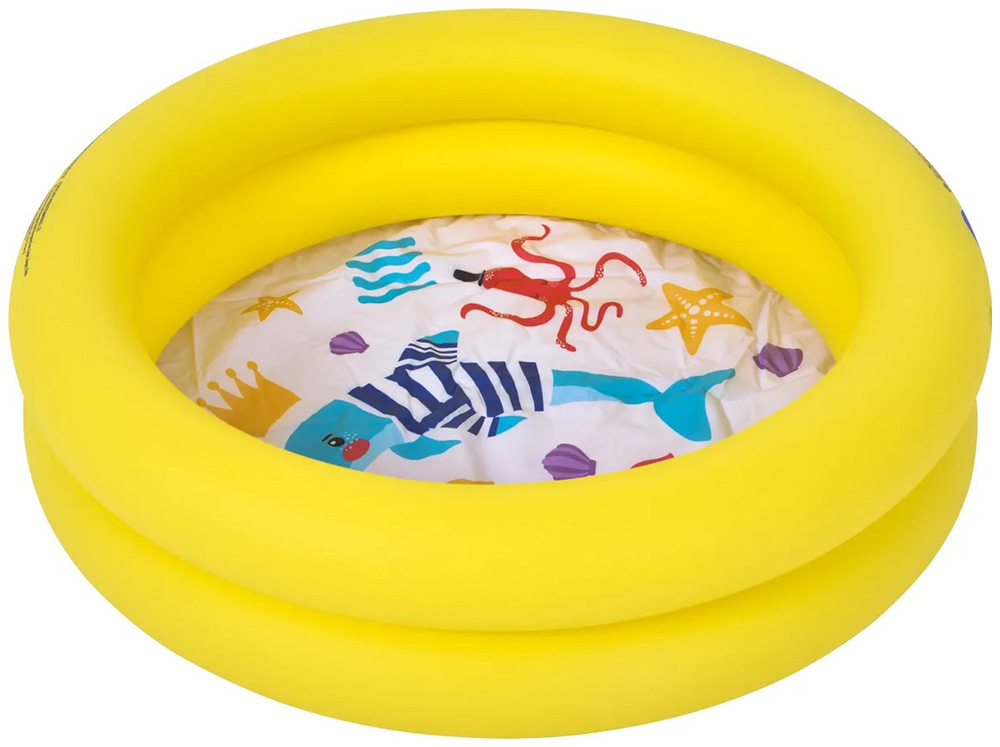 

Бассейн круглый SunClub морские животные 76х20см 57157, Желтый