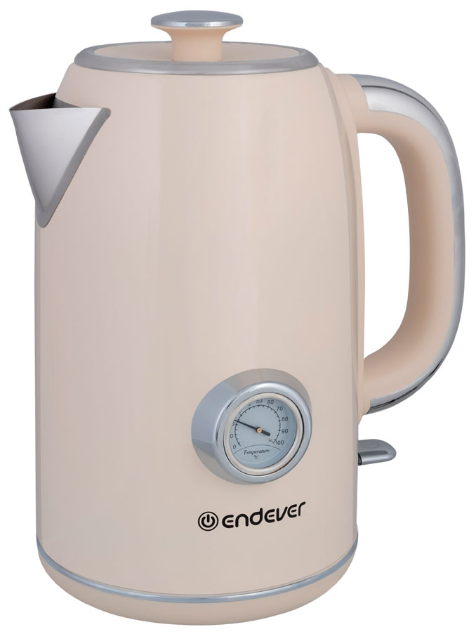 Чайник электрический Endever Skyline KR-257S (90284) бежевый чайник электрический endever skyline kr 370g сталь стекло 90251