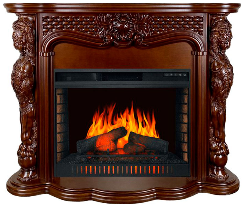 

Каминокомплект Royal Flame Castle с очагом Vision 30 EF LED FX т.дуб, Темный дуб/черный