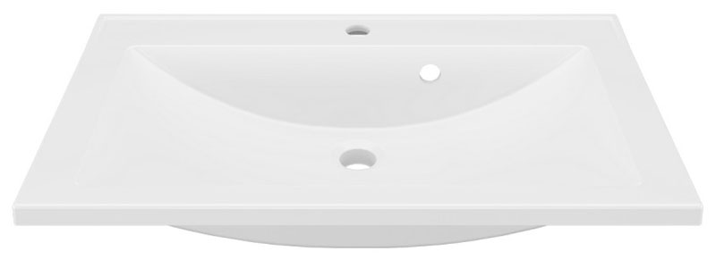 Изображение товара Раковина Paola Roma 750 белая встраиваемая 75 см из литиймрамора