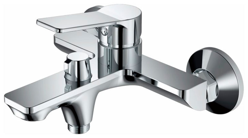 Изображение товара Смеситель для ванны Haiba HB559 хром настенный с душевым гарнитуром