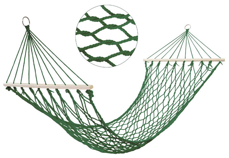 Изображение товара Гамак-сетка Ecos Ham-13 004975 200х75см нейлон с деревянными планками