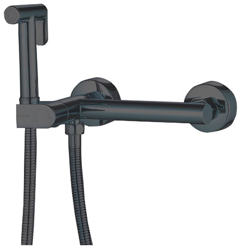 Изображение товара Гигиенический душ со смесителем Haiba HB5514-7 черный