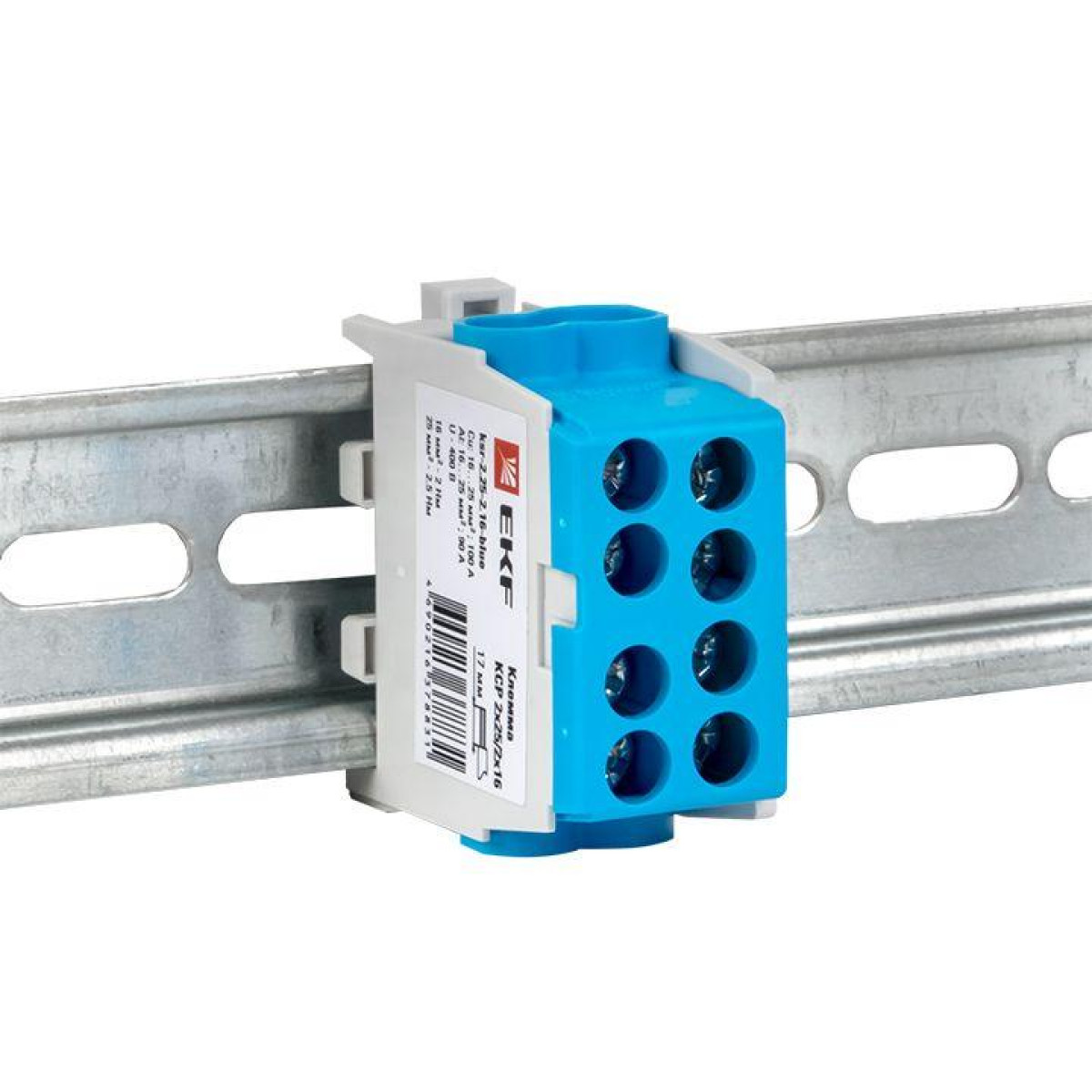 Изображение товара Изделия для электромонтажа EKF Клемма распределительная КСР с двойным винтом 2х25/2х16 син. PROxima