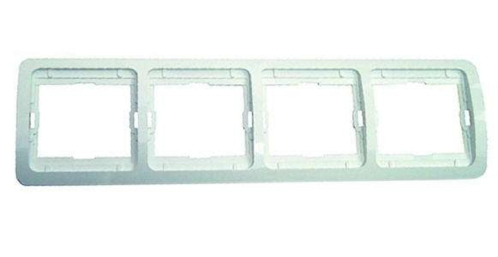 Изображение товара Декоративные рамки и основания для ЭУИ Makel 4-м Mimoza горизонтальные белые