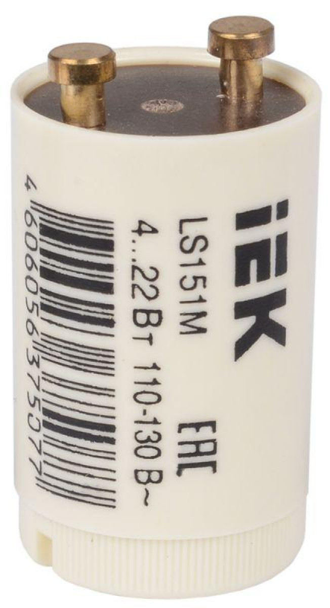 Изображение товара Аппаратура пускорегулирующая IEK Стартер LS151M 4...22Вт 110-130В