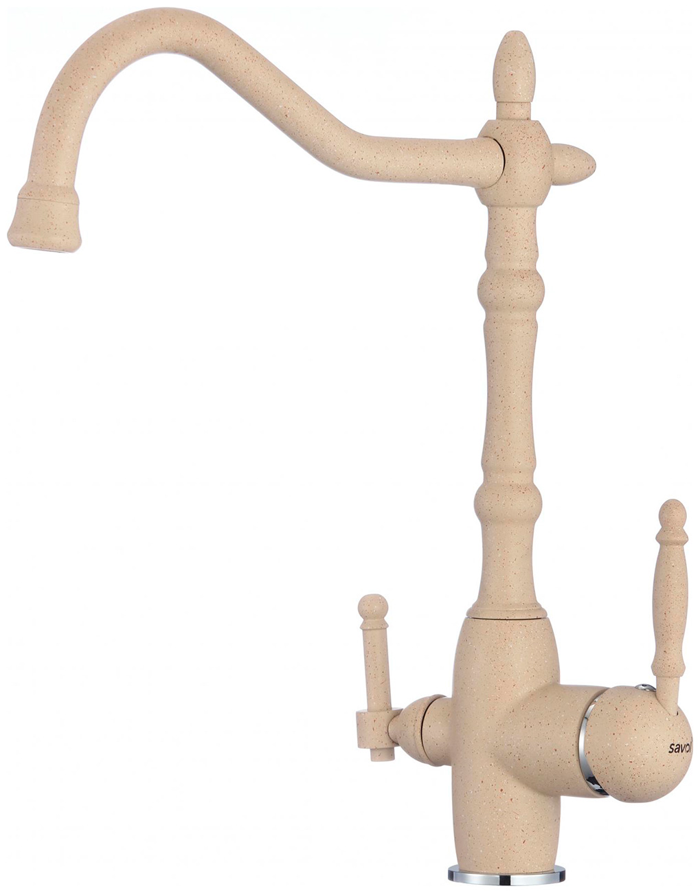 

Смеситель для кухонной мойки с фильтром питьевой воды Savol S-L1803Y, Бежевый