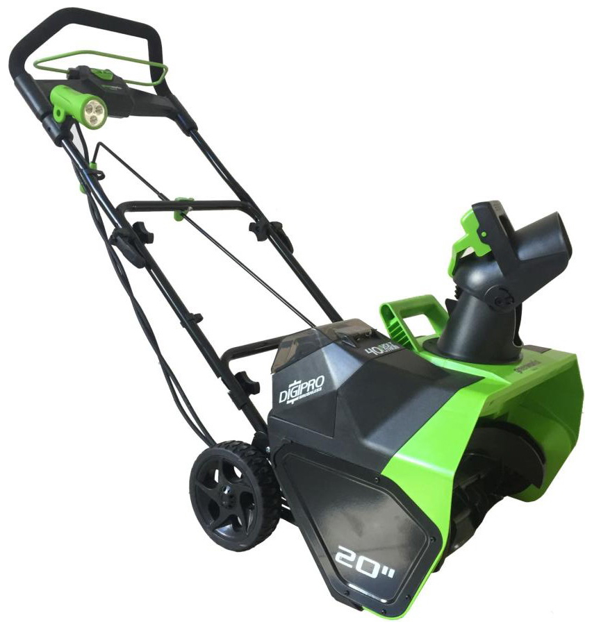 Изображение товара Снегоуборочная машина Greenworks 40 V G-MAX GD 40 ST бесщеточная с аккумулятором