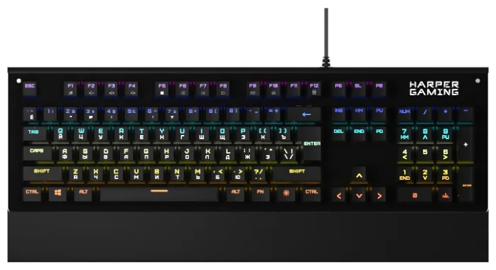 Клавиатура Harper Gaming GKB-P101 черная наушники harper gaming ghs x10