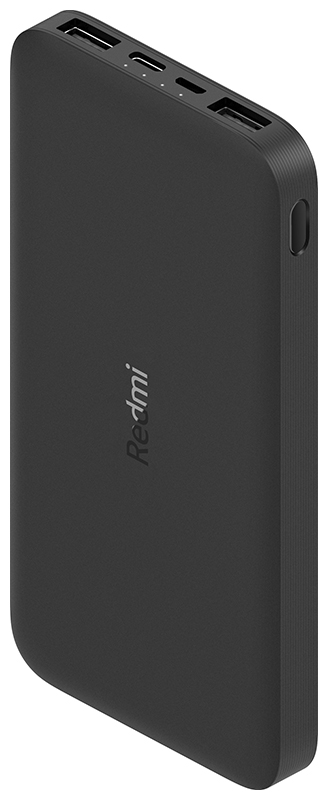 Аккумулятор портативный Redmi Power Bank black 10000mAh (VXN4305GL) PB100LZM мобильный аккумулятор xiaomi redmi power bank pb100lzm li pol 10000mah 2 4a 2 4a черный 2xusb