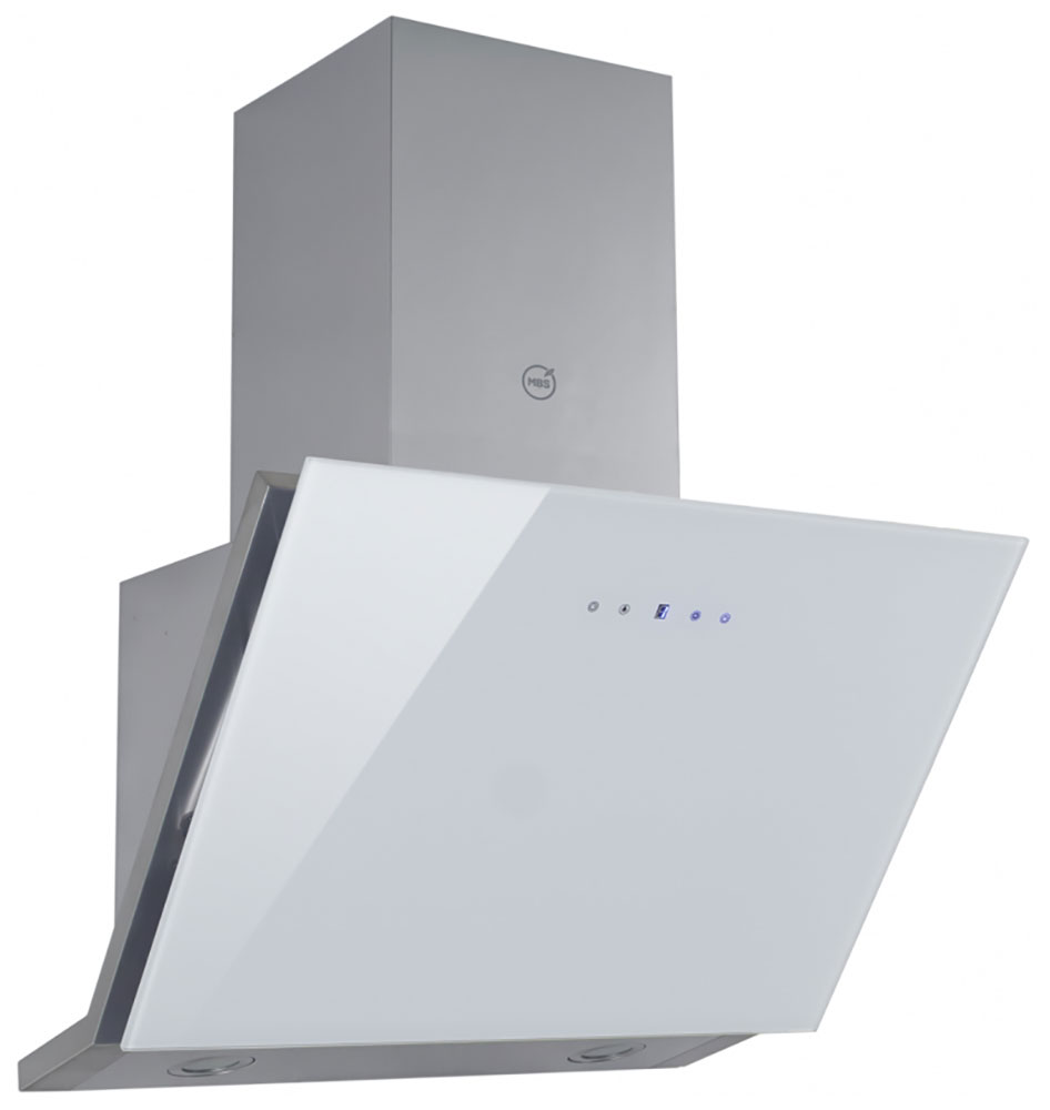 Изображение товара Вытяжка кухонная наклонная MBS ABELIA 160 GLASS WHITE с сенсорным управлением