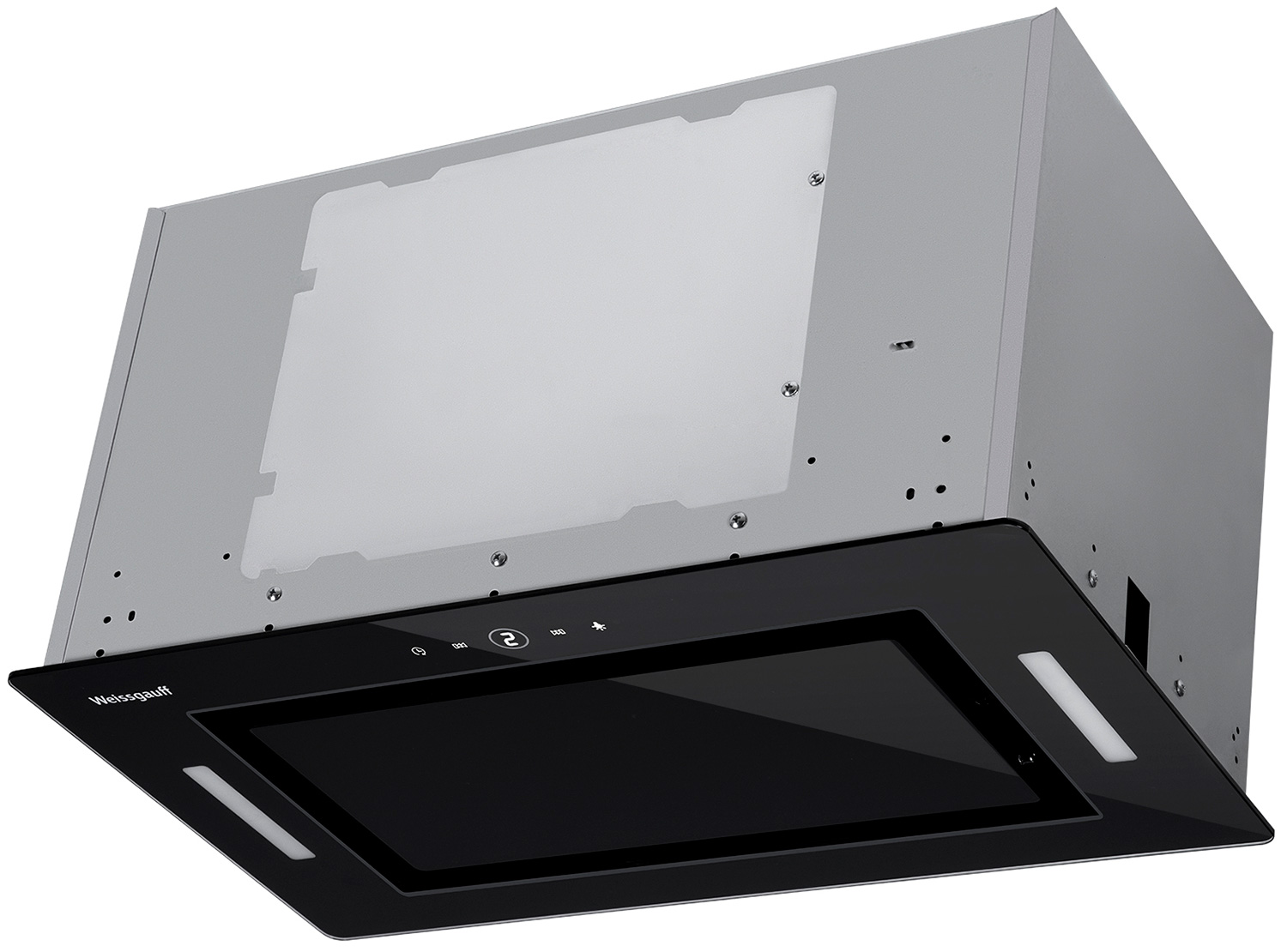 Изображение товара Вытяжка Weissgauff Aura 850 BL встроенная с сенсорным управлением 850 м3/ч черная