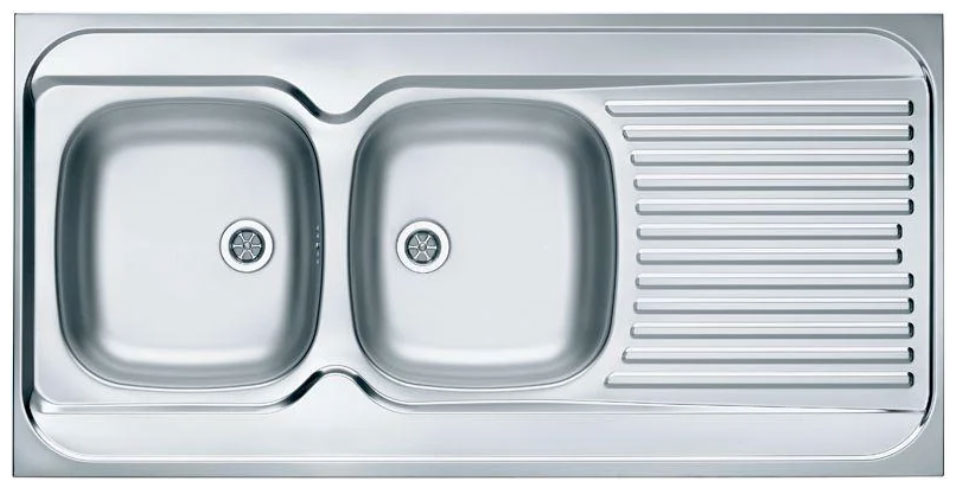 Изображение товара Кухонная мойка Alveus CLASSIC 100 NAT 60 1200X6002X левая с сифоном 1071240 (1009084)