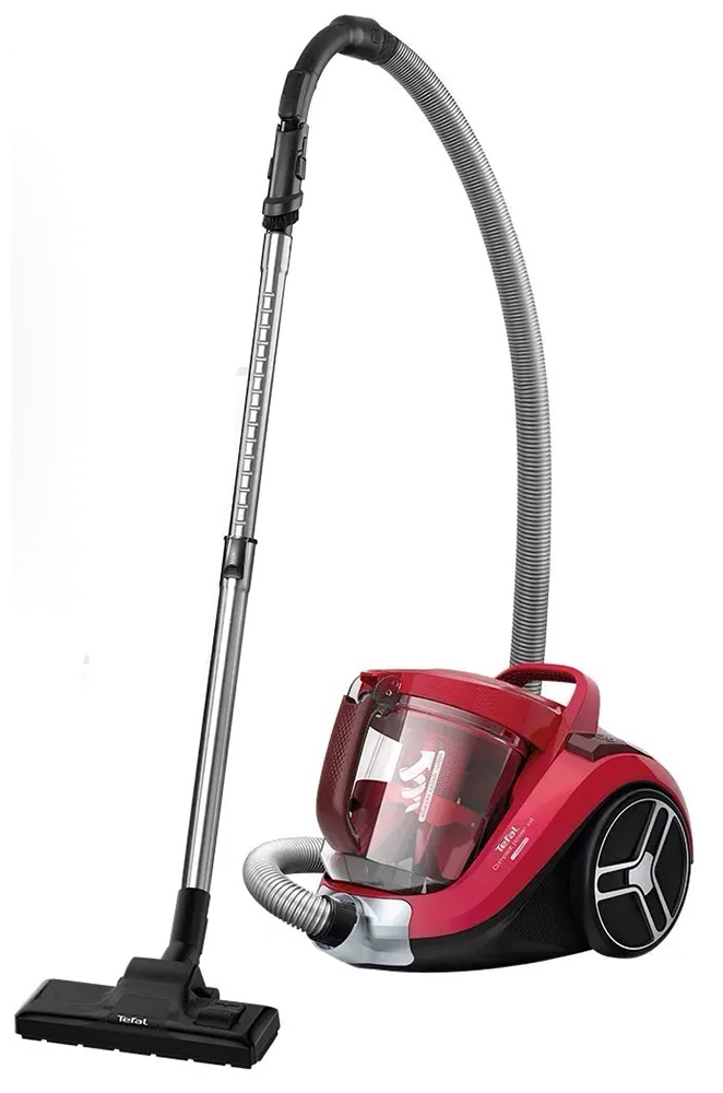 Пылесос с контейнером для пыли Tefal Compact Power XXL TW4853EA, красный