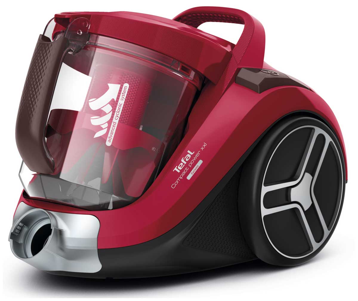 Изображение товара Пылесос с контейнером для пыли Tefal Compact Power XXL TW4853EA, красный