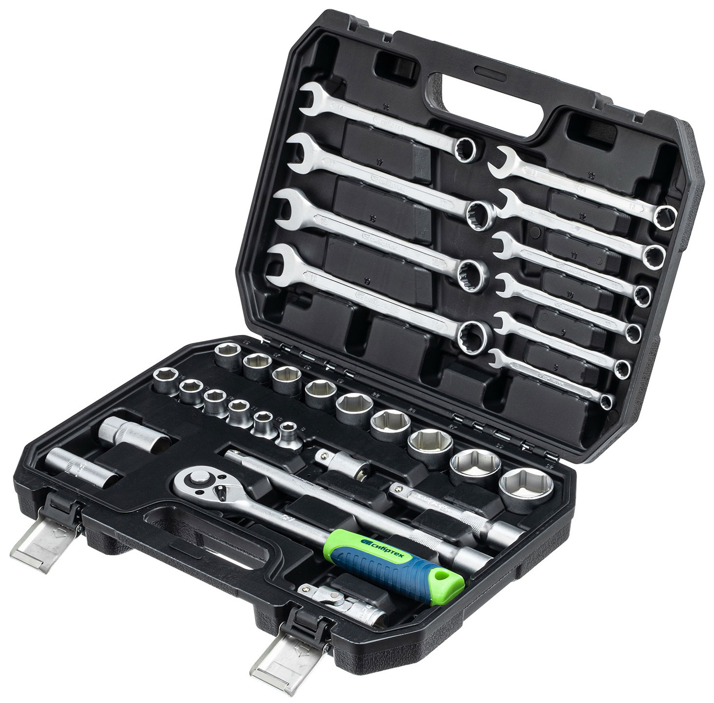 Изображение товара Набор инструментов для дома и авто Сибртех 32 предмета 1/2" пластиковый кейс