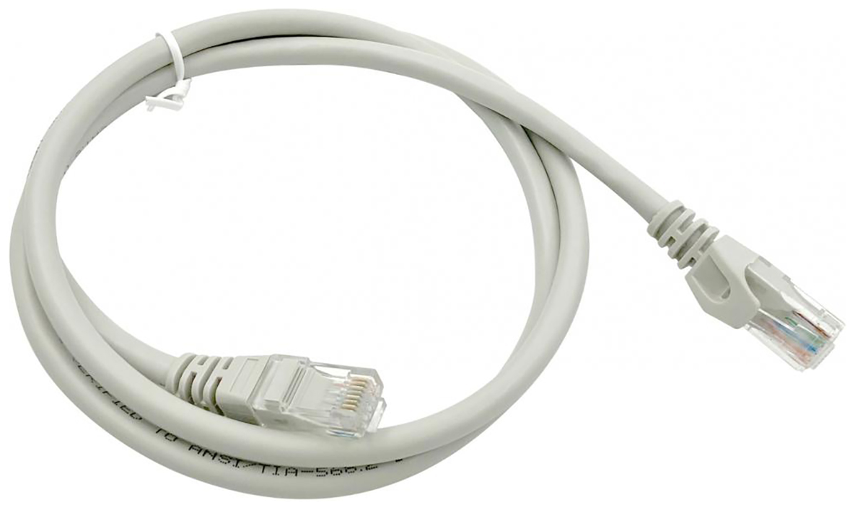 Изображение товара Патч-корд Buro UTP-6-1M-G Cat6 1 метр серый RJ-45 кабель для сети