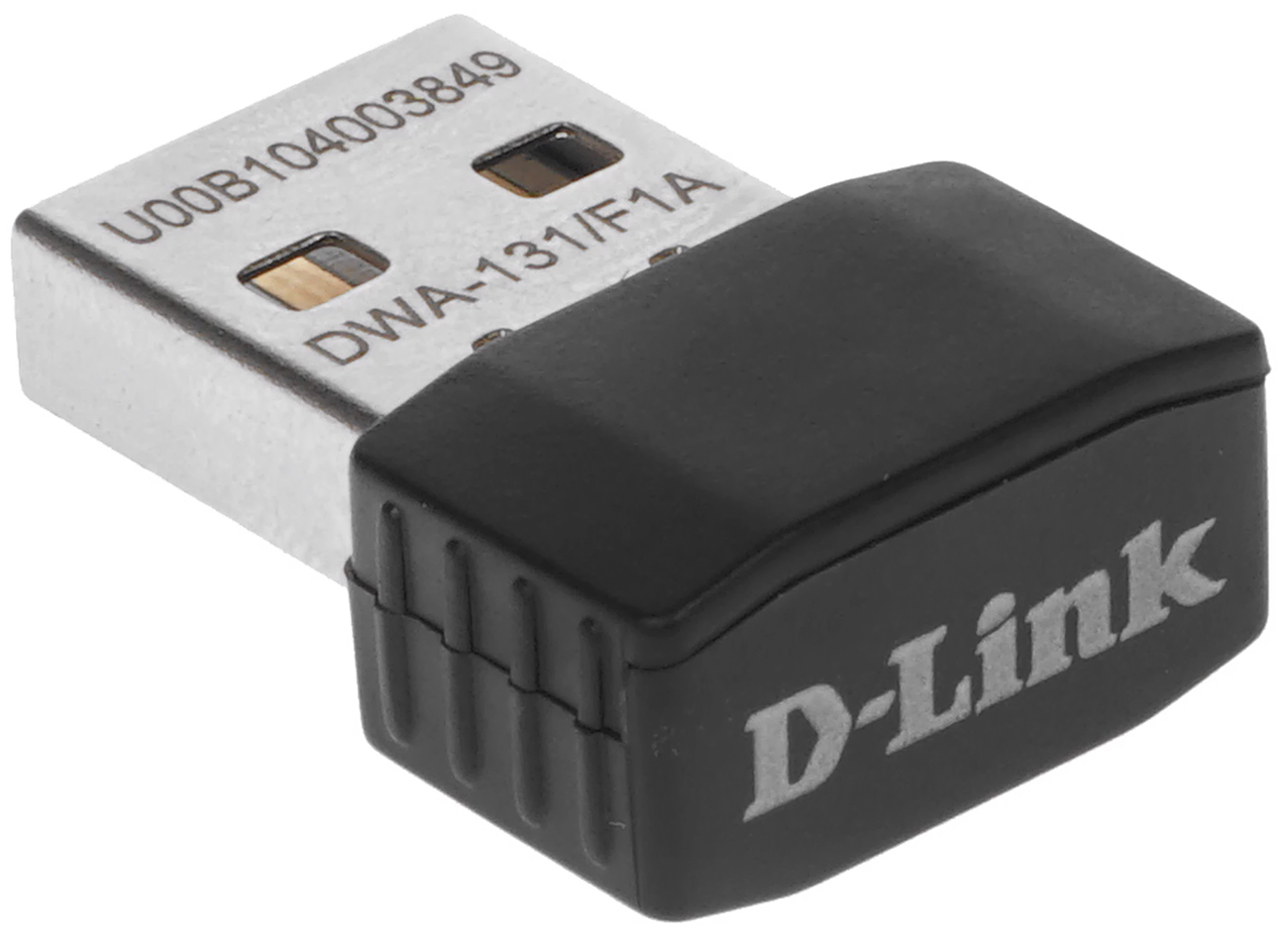 Изображение товара Сетевой WiFi адаптер D-Link DWA-131 / USB 2.0 / 2.4 ГГц / 802.11n Изображение товара Сетевой WiFi адаптер D-Link DWA-131 / USB 2.0 / 2.4 ГГц / 802.11n