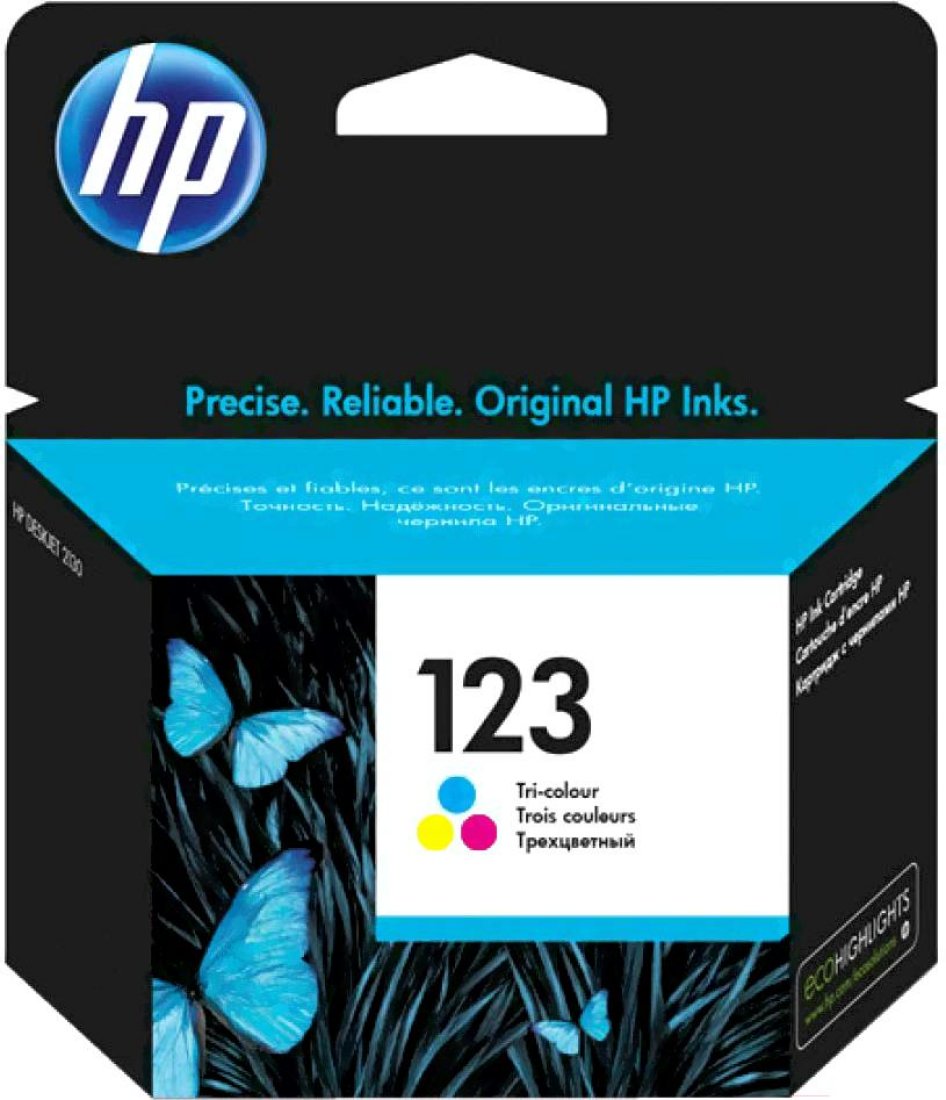 Изображение товара Картридж струйный HP 123 F6V16AE многоцветный для DJ 2130/2620/2630/2632/3639