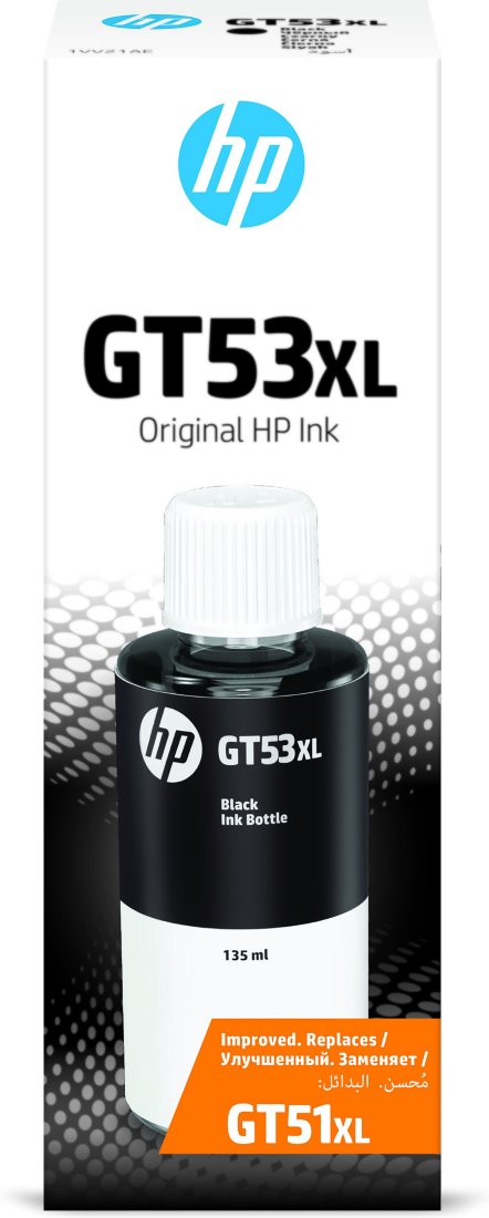 Изображение товара Картридж струйный HP GT53XL 1VV21AE черный (6000стр.) (135мл) для Ink Tank