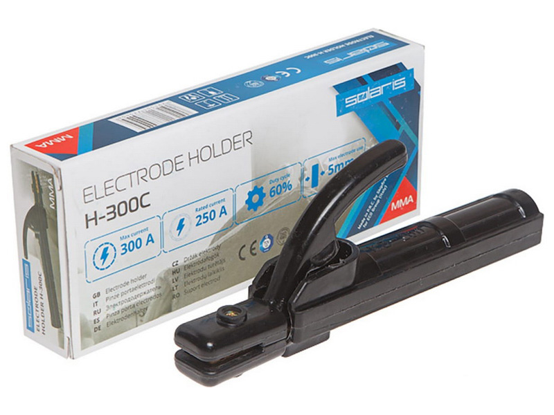Изображение товара Держатель электрода Solaris H-300C для ручной дуговой сварки 250А