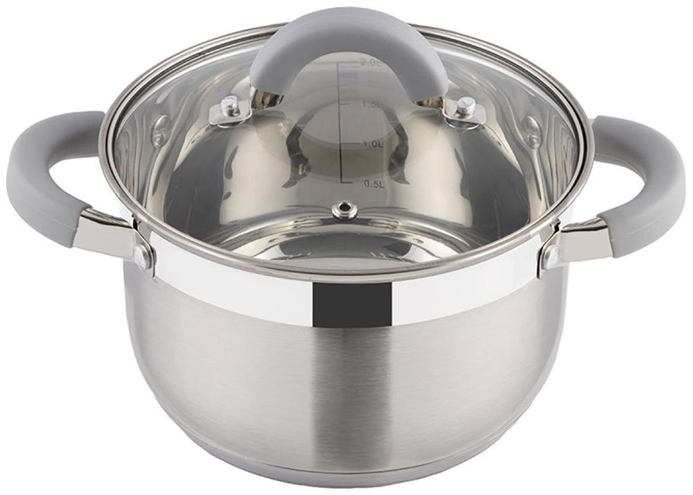 Изображение товара Кастрюля Mallony Felicita, 2.9 л, нержавеющая сталь, крышка (009387)