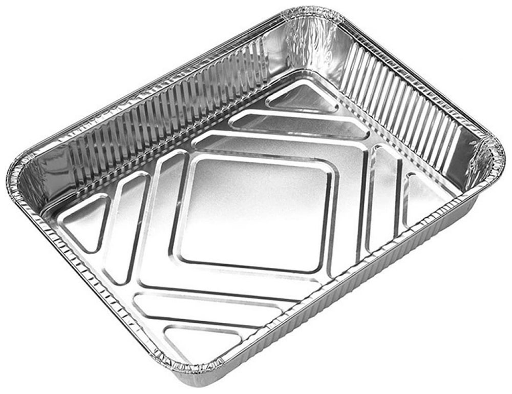 Изображение товара Форма для выпечки одноразовая Mallony LAMINA, алюминиевая фольга, прямоугольная, 37х27х7 см (006045)