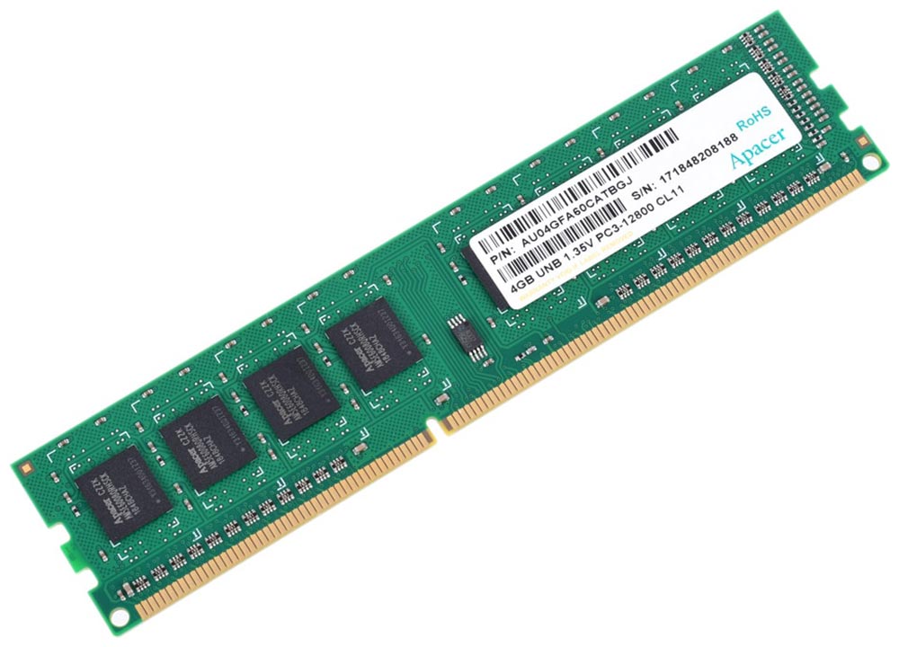 Изображение товара Оперативная память Apacer DDR3 4Gb 1600MHz (AU04GFA60CATBGJ)