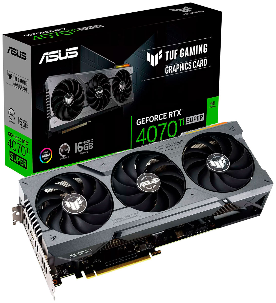 Видеокарта Asus GeForce RTX 4070 Ti SUPER TUF GAMING 16GB (TUF-RTX4070TIS-16G-GAMING) Видеокарта Asus GeForce RTX 4070 Ti SUPER TUF GAMING 16GB (TUF-RTX4070TIS-16G-GAMING)