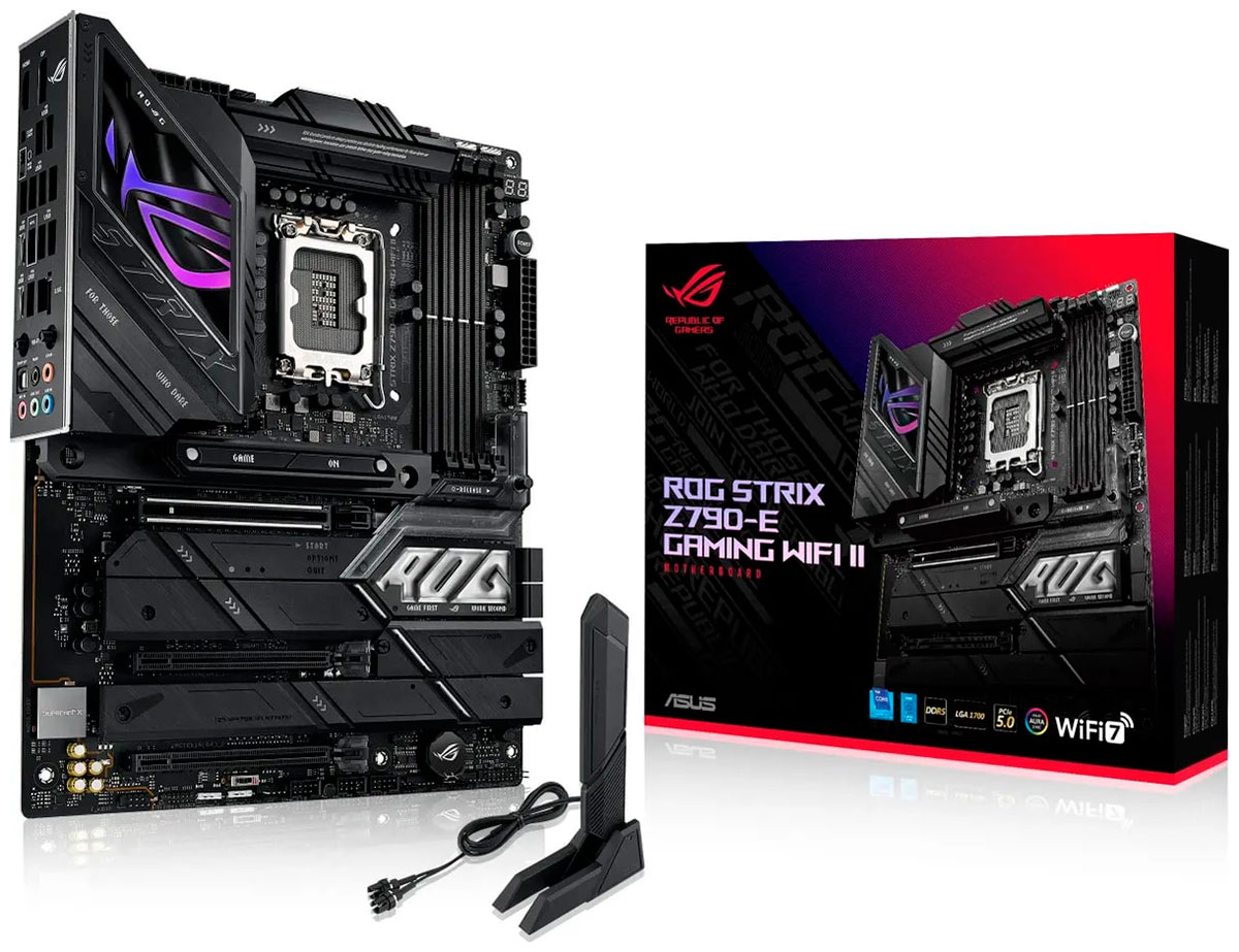 Изображение товара Материнская плата Asus ROG STRIX Z790-E GAMING WIFI II (LGA1700, ATX)