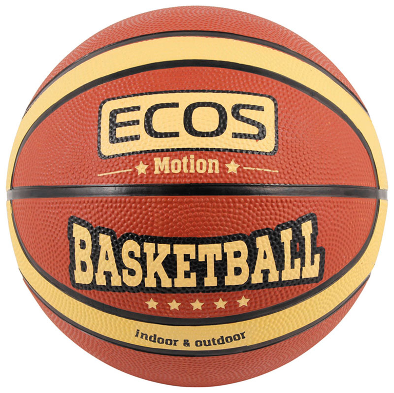 Изображение товара Мяч баскетбольный Ecos MOTION BB105 12 панелей размер 7 для улицы и зала