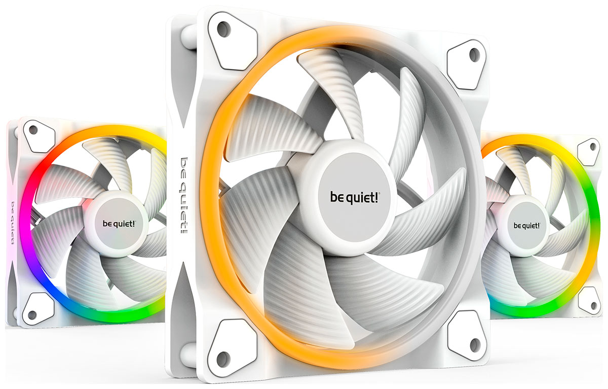 Вентилятор для корпуса be quiet! Light Wings White PWM 3x120mm (BL100) Вентилятор для корпуса be quiet! Light Wings White PWM 3x120mm (BL100)
