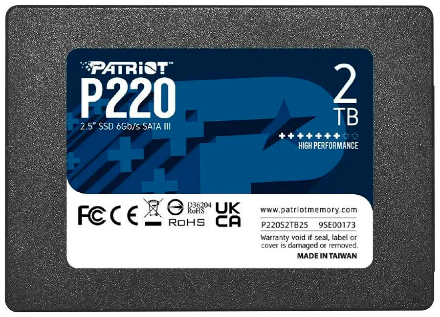 Изображение товара SSD накопитель Patriot Memory 2.5" P220 2048 Гб SATA III (P220S2TB25)