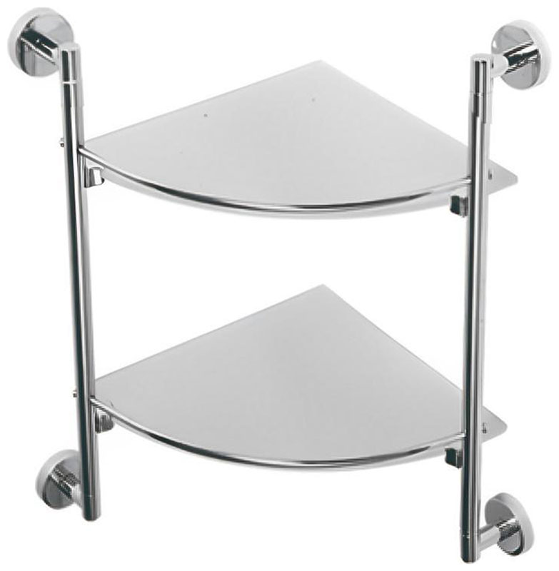 Изображение товара Полка стеклянная угловая D-Lin D100, хром (D262100)