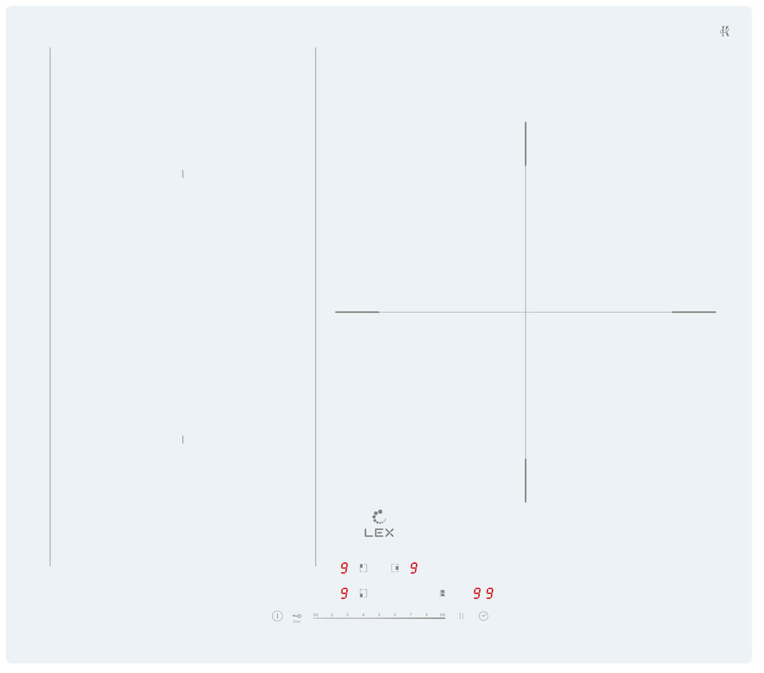 Встраиваемая электрическая варочная панель LEX EVI 631A WH Встраиваемая электрическая варочная панель LEX EVI 631A WH