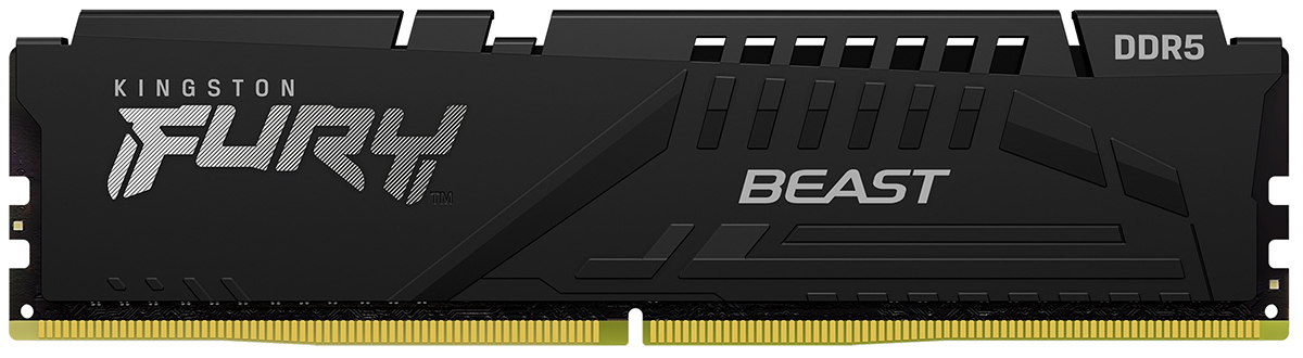 

Оперативная память Kingston DDR5 32GB 6000MHz FURY Beast Black EXPO (KF560C36BBE-32), Черный