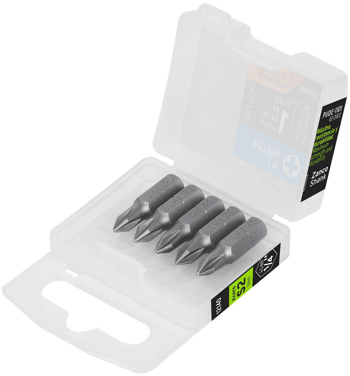 Изображение товара Набор бит Truper Phillips PH1 25 мм 5 штук