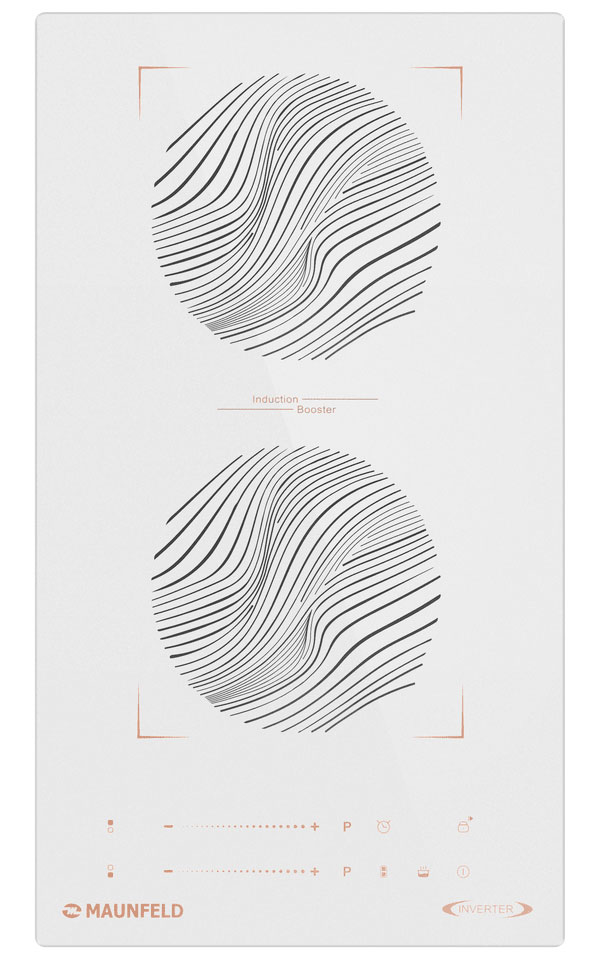 

Электрическая варочная панель Maunfeld CVI292S2BWHF Inverter, Белый
