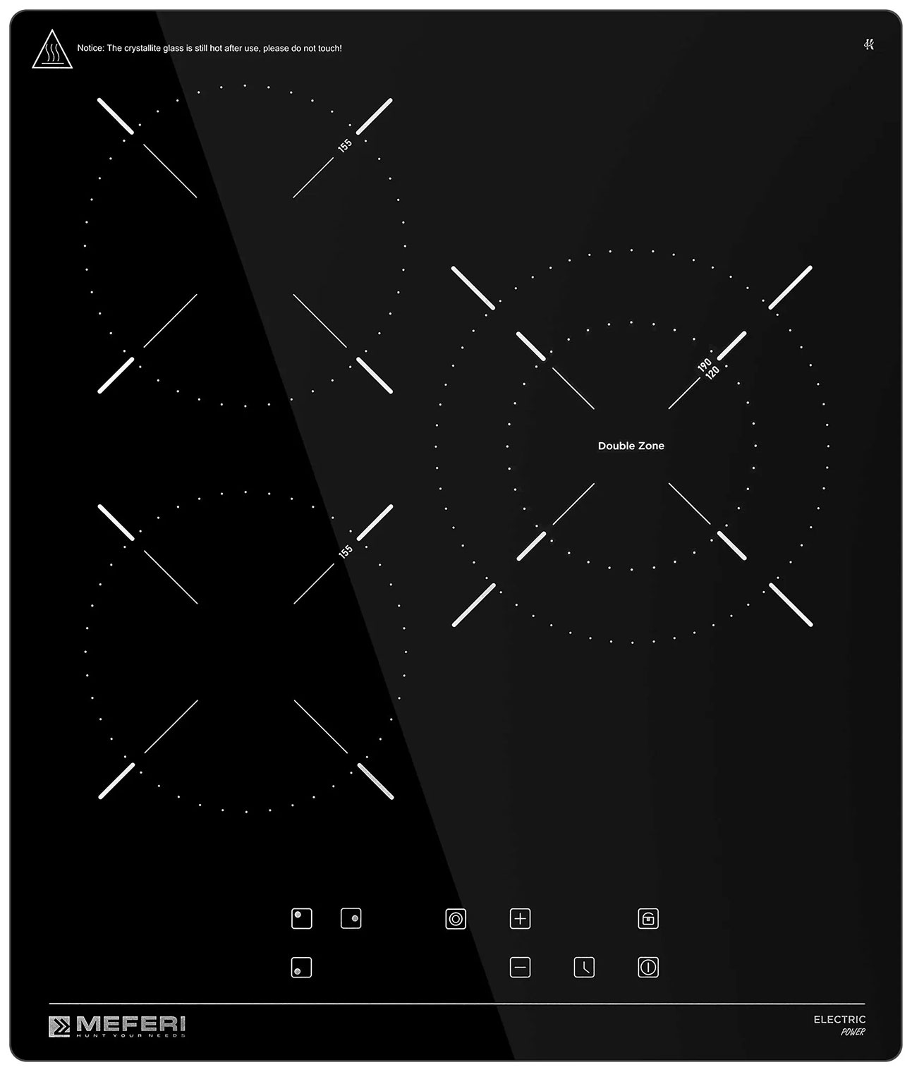 Изображение товара Электрическая варочная панель Meferi MEH453BK POWER черный