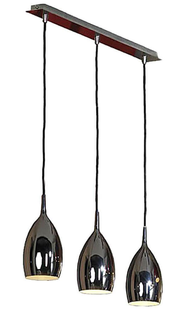 Изображение товара Подвесной светильник Lussole Collina современный хром металл для interiors 3 LED лампы